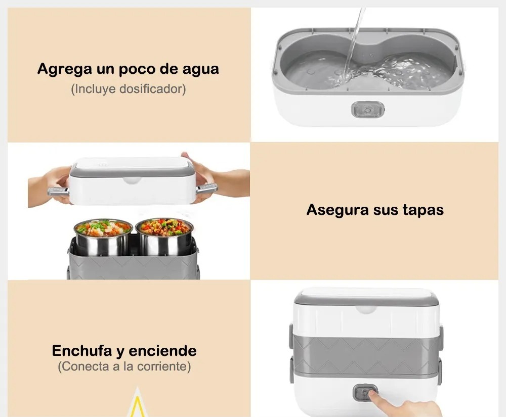 Lonchera Porta Comida Eléctrico 4 Divisi